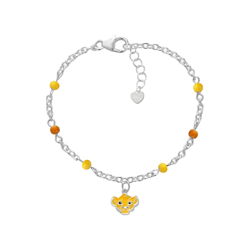 Slušivý stříbrný náramek Lion king Mini BS00105SL-47.CS Disney