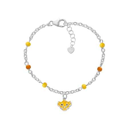 Slušivý stříbrný náramek Lion king Mini BS00105SL-47.CS Disney