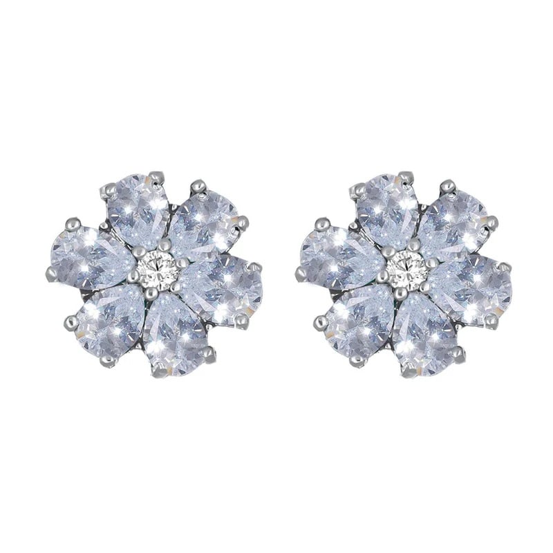 Kytičkové náušnice s čirými krystaly Flower Kiss 42288.WHI.R Crystalp Kytičkové náušnice s čirými krystaly Flower Kiss 42288.WHI.R Crystalp