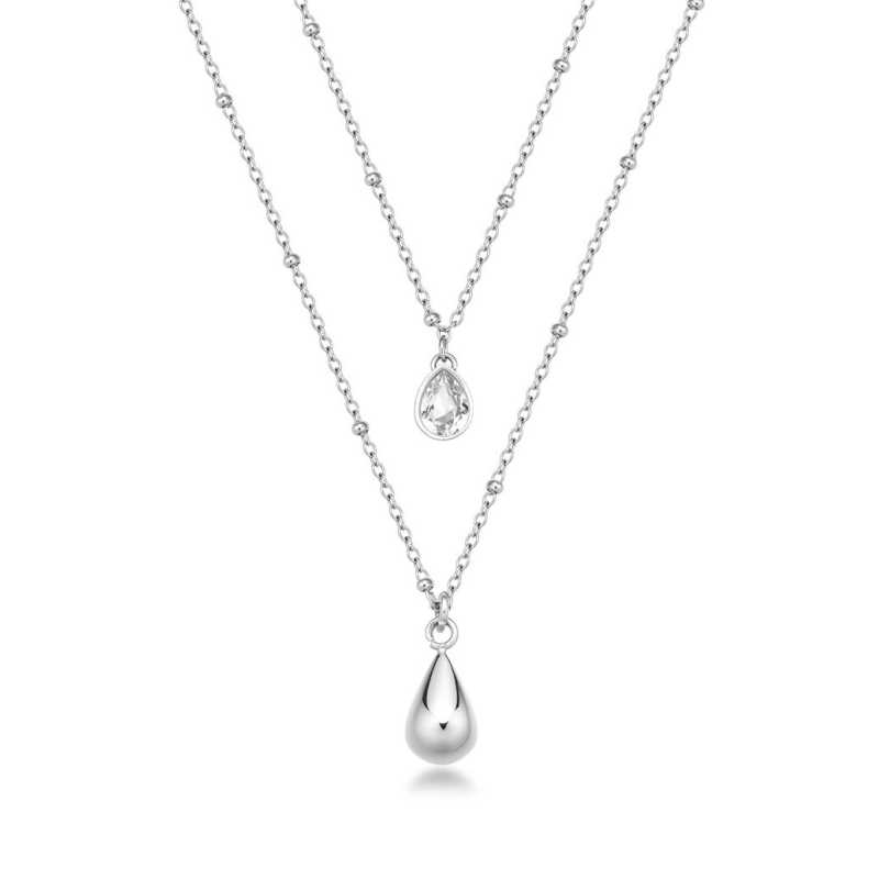 Dvojitý ocelový náhrdelník Tear Drop Perfect BPC36 Brosway Dvojitý ocelový náhrdelník Tear Drop Perfect BPC36 Brosway