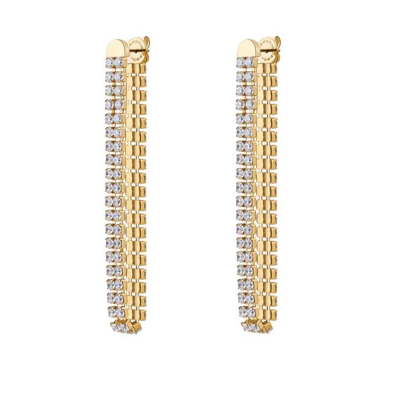 Pozlacené dlouhé náušnice s kubickými zirkony Desidery BEIE030 Brosway Pozlacené dlouhé náušnice s kubickými zirkony Desidery BEIE030 Brosway