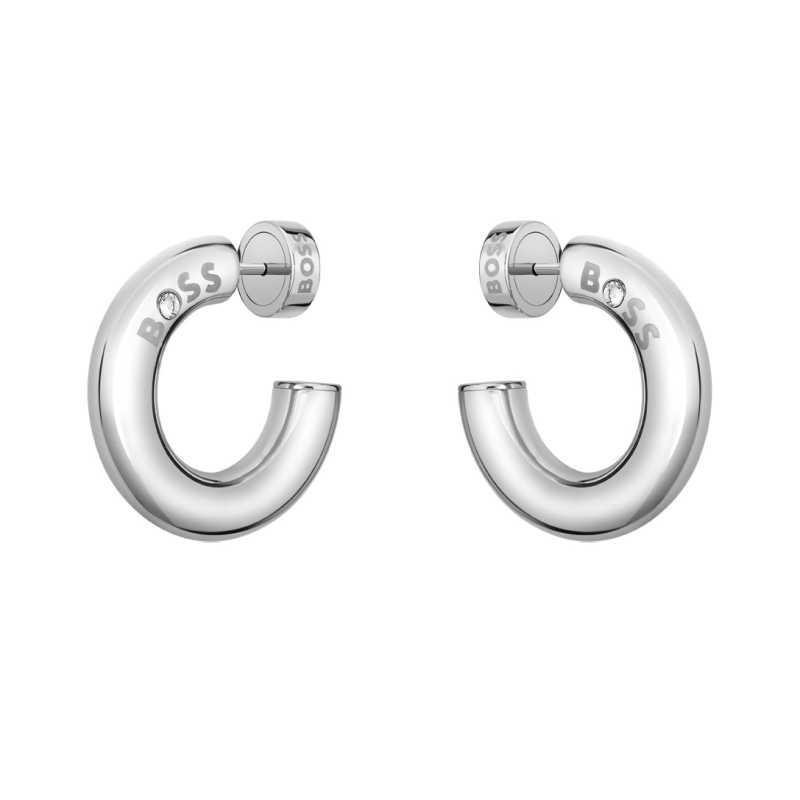 Fashion kruhové náušnice z oceli Live 1580689 Hugo Boss Fashion kruhové náušnice z oceli Live 1580689 Hugo Boss