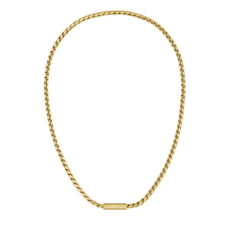 Stylový pozlacený náhrdelník pro muže Doran 1580694 Hugo Boss