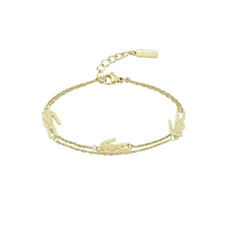 Dvojitý pozlacený náramek pro ženy 2040470 Lacoste