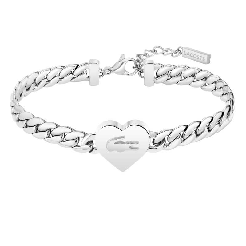 Romantický ocelový náramek Love My Croc 2040463 Lacoste Romantický ocelový náramek Love My Croc 2040463 Lacoste