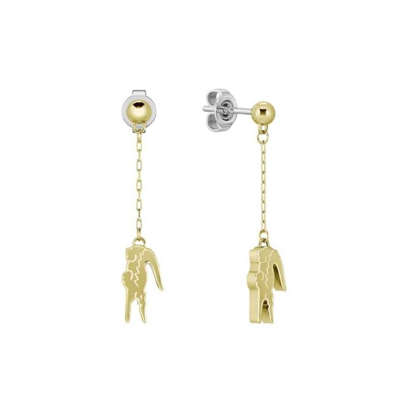 Visací pozlacené náušnice s přívěsky krokodýla Crocodile 2040472 Lacoste Visací pozlacené náušnice s přívěsky krokodýla Crocodile 2040472 Lacoste