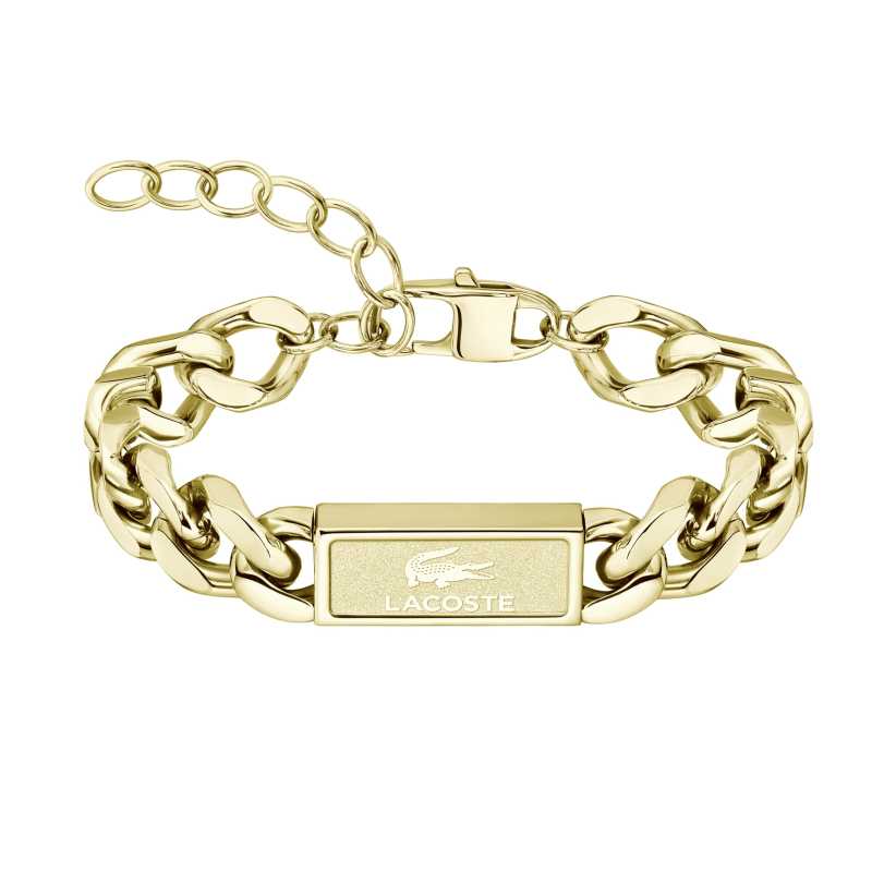 Masivní pozlacený náramek pro muže Backhand 2040440 Lacoste Masivní pozlacený náramek pro muže Backhand 2040440 Lacoste