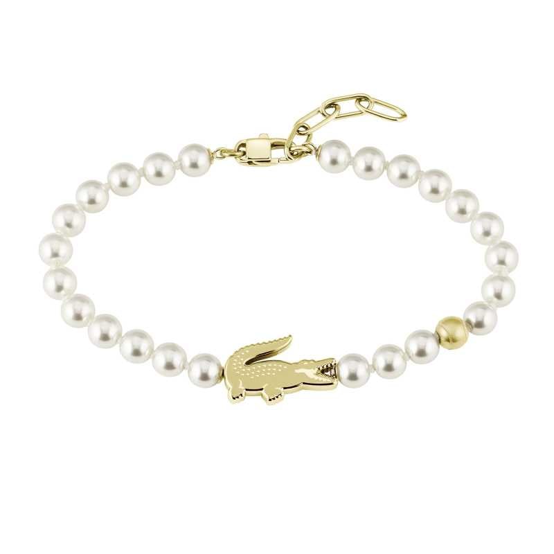 Půvabný perlový náramek pro ženy Matchpoint 204043 Lacoste / Délka: 19 cm Půvabný perlový náramek pro ženy Matchpoint 204043 Lacoste / Délka: 19 cm