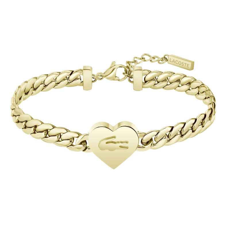 Romantický pozlacený náramek Love My Croc 2040464 Lacoste Romantický pozlacený náramek Love My Croc 2040464 Lacoste