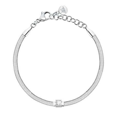 Nadčasový ocelový náramek s krystalem Hádek Gioia SAVY35 Morellato