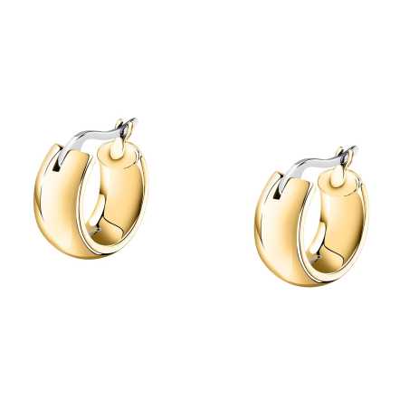 Půvabné kruhové náušnice z pozlacené oceli Creole SAUP34 Morellato