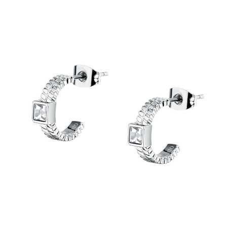 Ocelové náušnice s čirými krystaly Gioia SAVY44 Morellato