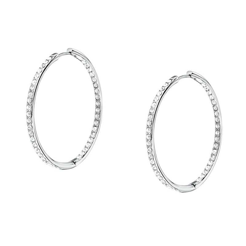 Kruhové náušnice s krystaly Ø 3,5 cm Creole SAUP36 Morellato