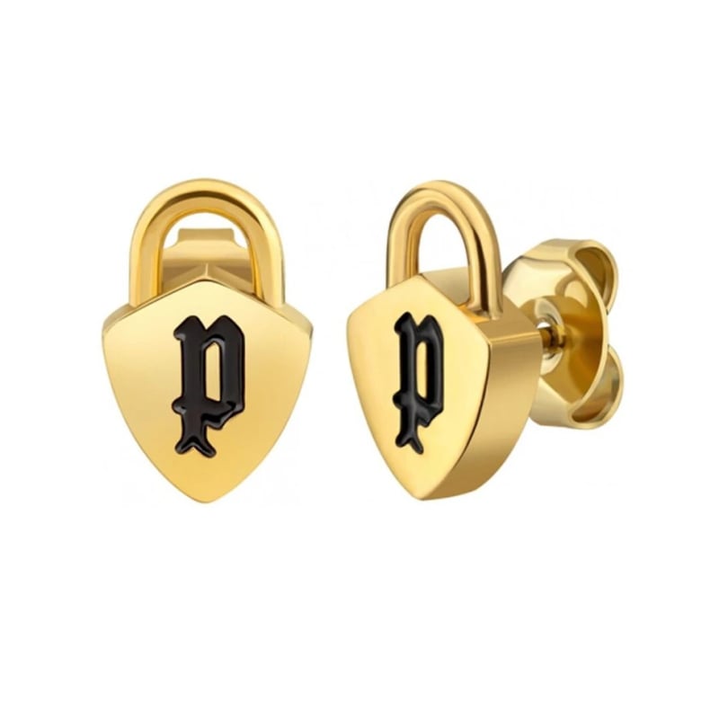 Fashion pozlacené náušnice pecky Cabria PEJLE2009901 Police