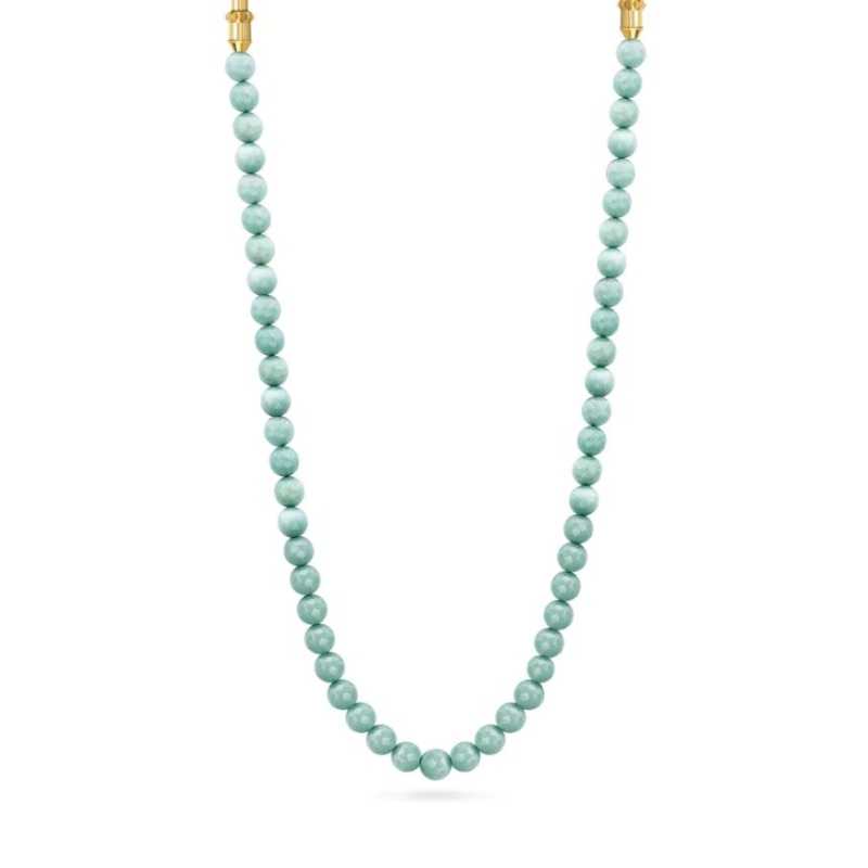 Světle zelený korálkový náhrdelník z pryskyřice PEJLN2103903 Police Světle zelený korálkový náhrdelník z pryskyřice PEJLN2103903 Police