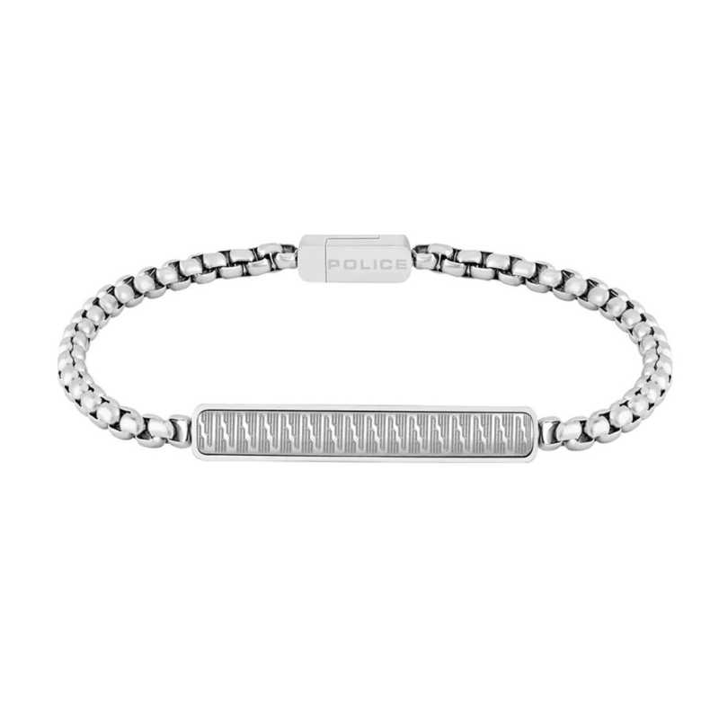 Pánský náramek z oceli Kostka/Venezia PJ.2647BSS-01 Police / Délka: 20 cm Pánský náramek z oceli Kostka/Venezia PJ.2647BSS-01 Police / Délka: 20 cm
