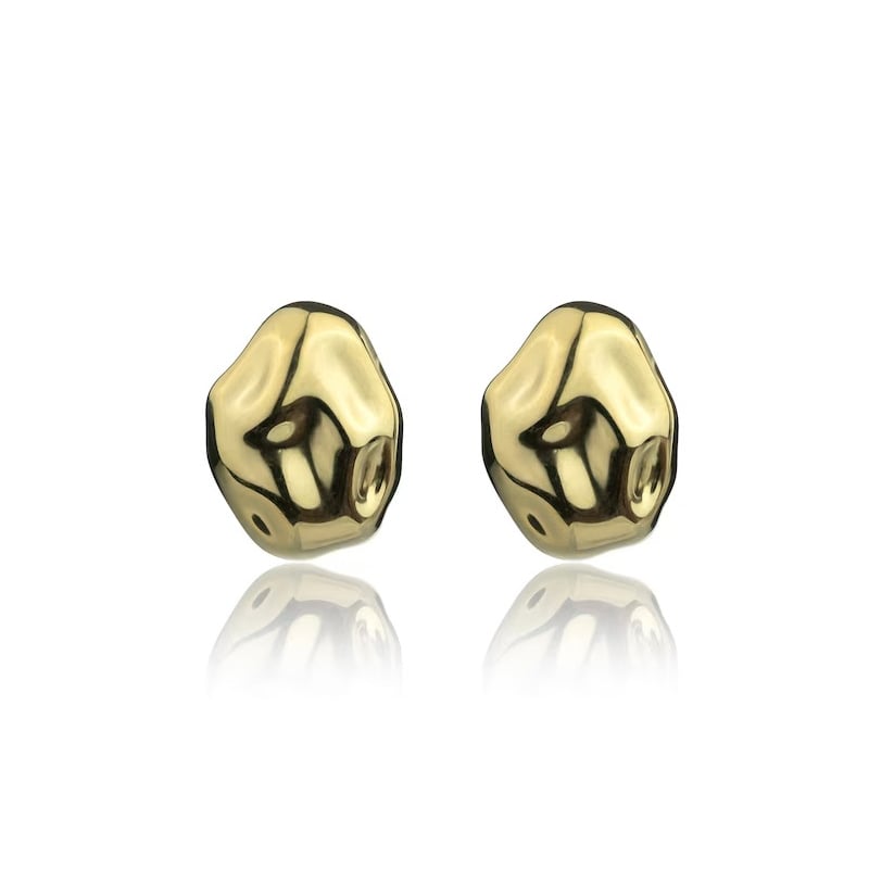 Výrazné pozlacené náušnice Eve Gold Earrings MCE24017G Marc Malone