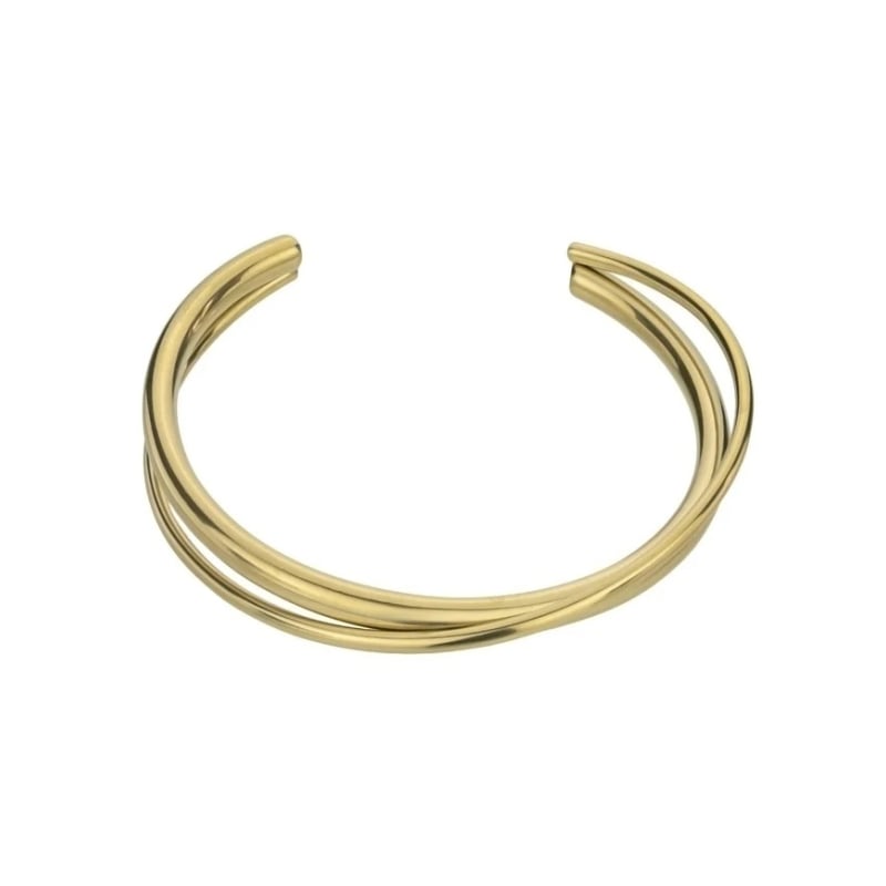 Pevný náramek z pozlacené oceli Astrid EWB24022G Emily Westwood