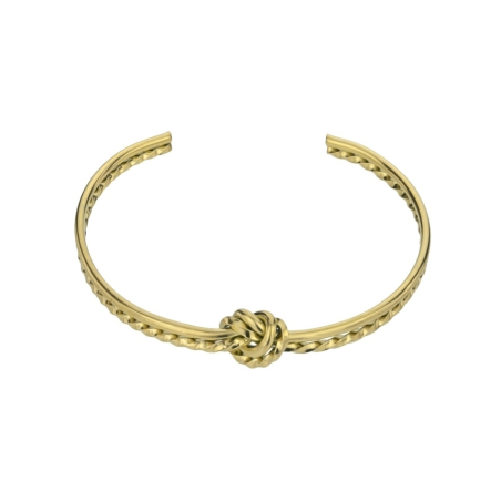 Stylový pevný náramek z pozlacené oceli Carmen EWB24023G Emily Westwood