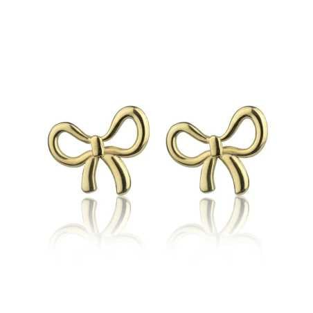 Pozlacené náušnice Mašličky Adelina EWE24013G Emily Westwood
