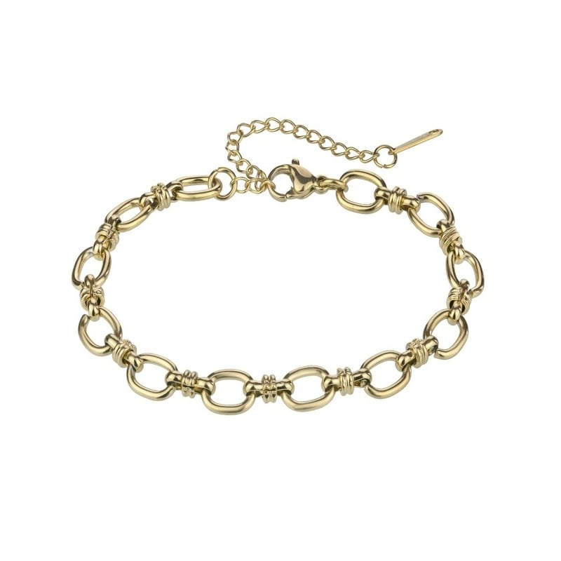Pozlacený řetízkový náramek Elisa Gold Bracelet MCB24012G Marc Malone