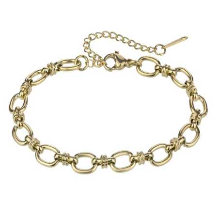 Pozlacený řetízkový náramek Elisa Gold Bracelet MCB24012G Marc Malone