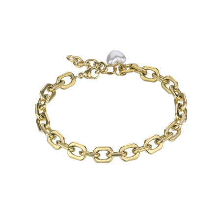 Pozlacený náramek s perličkou Hattie Gold Bracelet MCB24016G Marc Malone