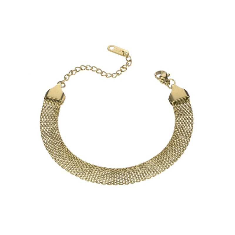 Módní pozlacený náramek Sylvia Gold Bracelet MCB24029G Marc Malone