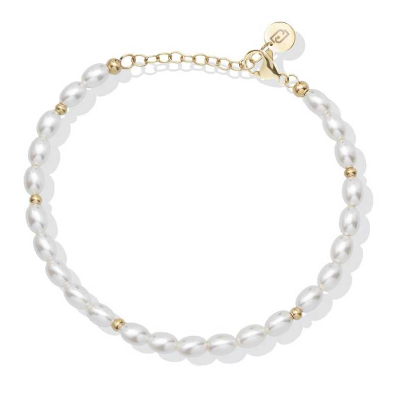 Ocelový náramek na nohu se syntetickými perlami LJ2848 Liu Jo Ocelový náramek na nohu se syntetickými perlami LJ2848 Liu Jo