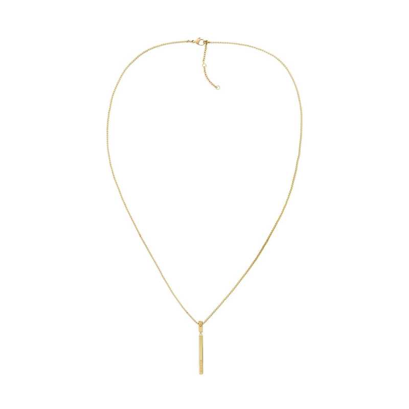 Pozlacený náhrdelník s přívěskem Linear 2780951 Tommy Hilfiger Pozlacený náhrdelník s přívěskem Linear 2780951 Tommy Hilfiger