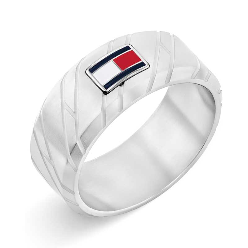 Ocelový prsten pro muže Lars 2790574 Tommy Hilfiger / Obvod: 64 mm - 64 mm Ocelový prsten pro muže Lars 2790574 Tommy Hilfiger / Obvod: 64 mm - 64 mm