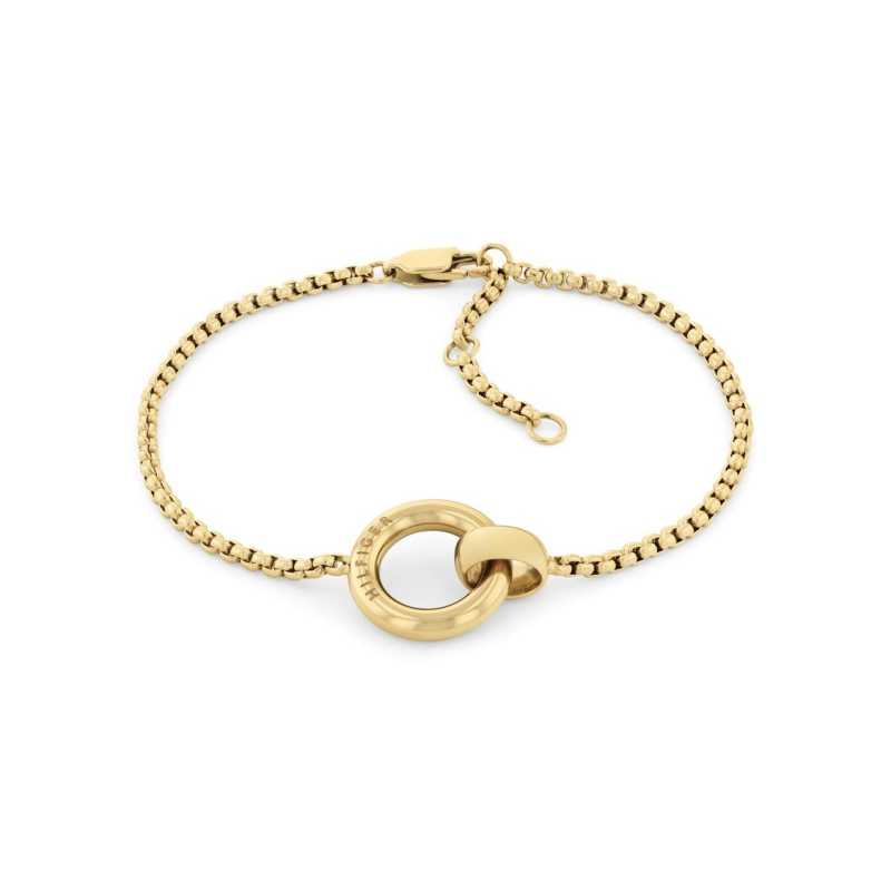 Pozlacený ocelový náramek pro ženy Circles 2780947 Tommy Hilfiger Pozlacený ocelový náramek pro ženy Circles 2780947 Tommy Hilfiger