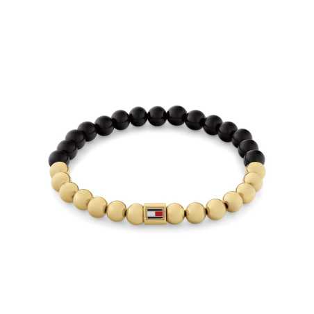 Korálkový náramek s onyxem Semi-Precious Beads 2780961 Tommy Hilfiger