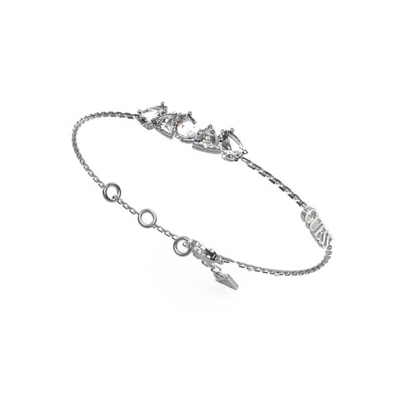 Elegantní ocelový náramek se zirkony Wonderlights JUBB04405JWRH Guess / Délka: 21 cm Elegantní ocelový náramek se zirkony Wonderlights JUBB04405JWRH Guess / Délka: 21 cm