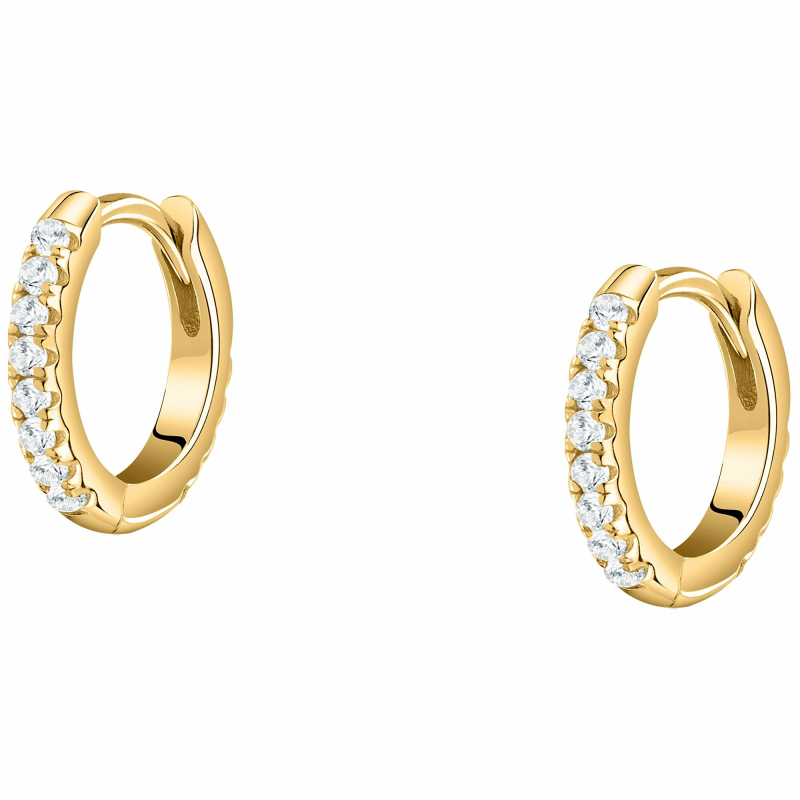 Pozlacené kruhy s čirými zirkony Silver LPS01AWV34 La Petite Story Pozlacené kruhy s čirými zirkony Silver LPS01AWV34 La Petite Story