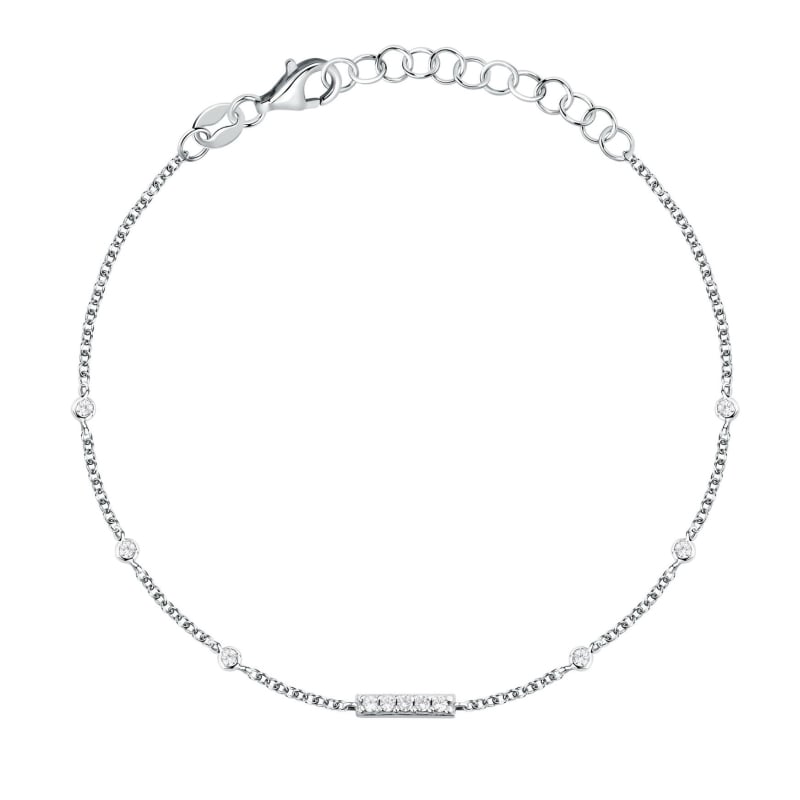 Stříbrný náramek s kubickými zirkony Silver LPS05AWV76 La Petite Story