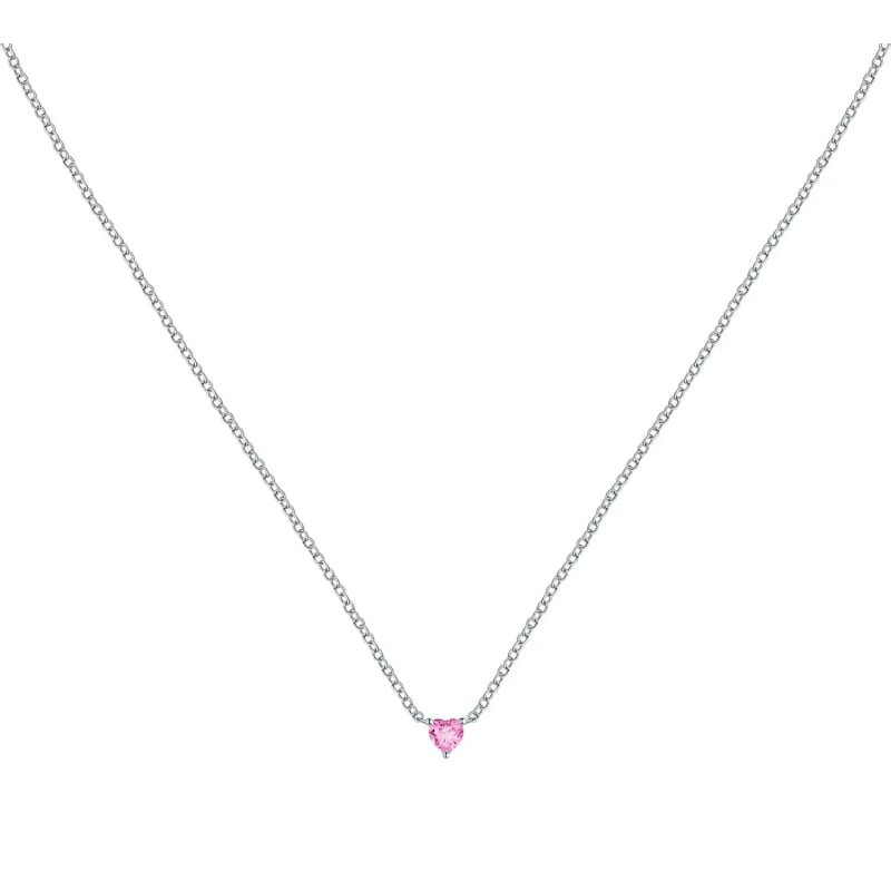 Stříbrný náhrdelník s růžovým srdíčkem Silver LPS10AWV16 La Petite Story Stříbrný náhrdelník s růžovým srdíčkem Silver LPS10AWV16 La Petite Story