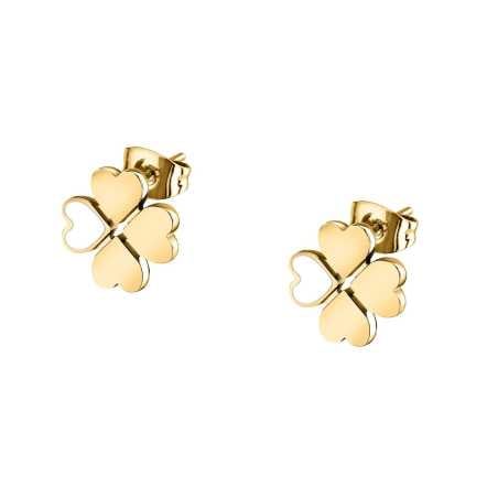 Pozlacené náušnice z oceli Čtyřlístek Friendship LPS01ARR101 La Petite Story