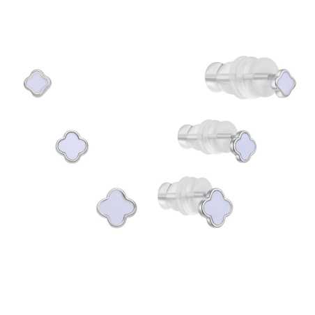 Sada stříbrných peckových náušnic E0004920 (3 páry náušnic) Moiss