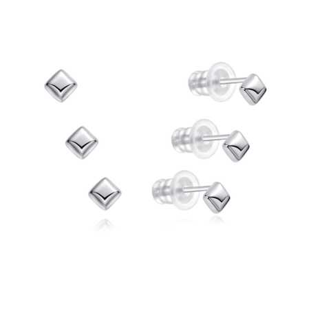 Sada drobných náušnic ze stříbra E0004635 (3 páry náušnic) Moiss