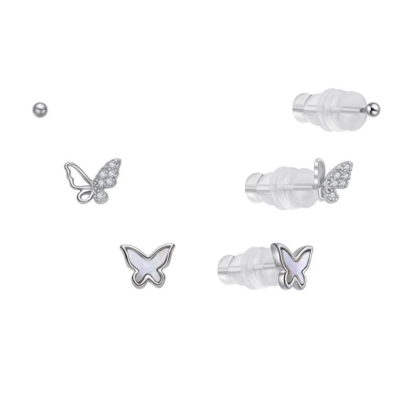 Stříbrná sada hravých náušnic E0004921 (3 páry náušnic) Moiss Stříbrná sada hravých náušnic E0004921 (3 páry náušnic) Moiss