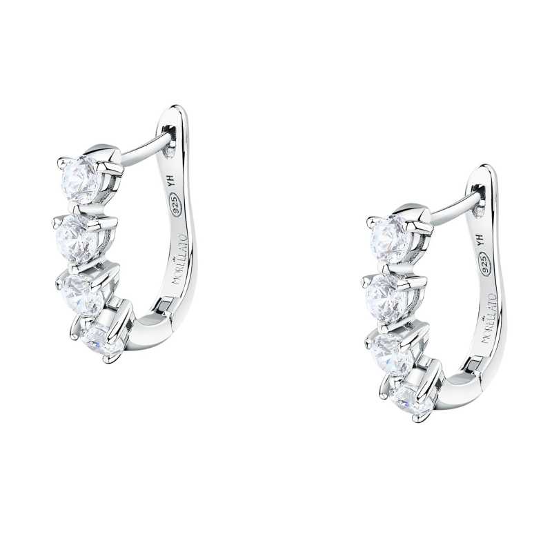 Stříbrné visací náušnice s kubickými zirkony Tesori SAIW264 Morellato Stříbrné visací náušnice s kubickými zirkony Tesori SAIW264 Morellato