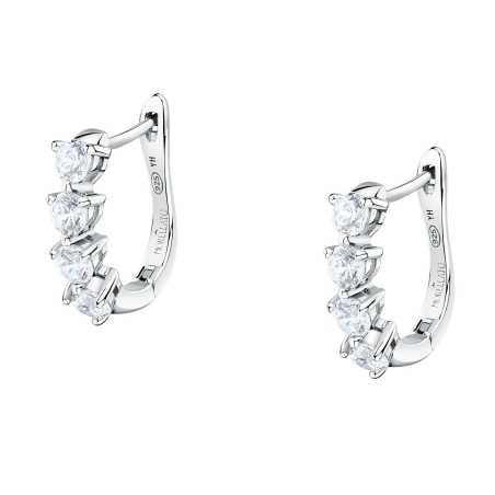 Stříbrné visací náušnice s kubickými zirkony Tesori SAIW264 Morellato