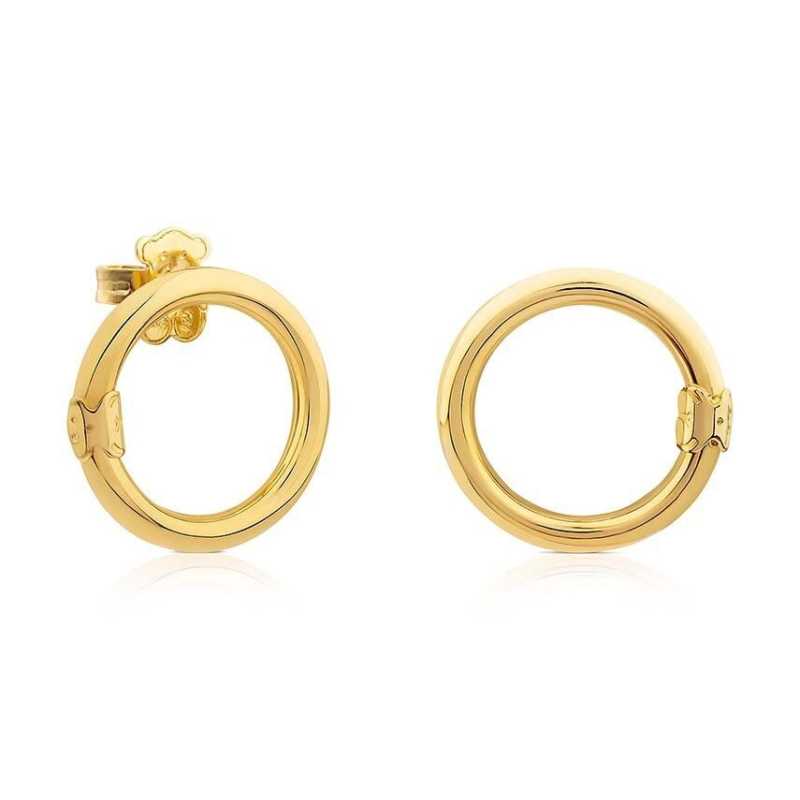 Pozlacené visací náušnice Hold 1000075700 Tous