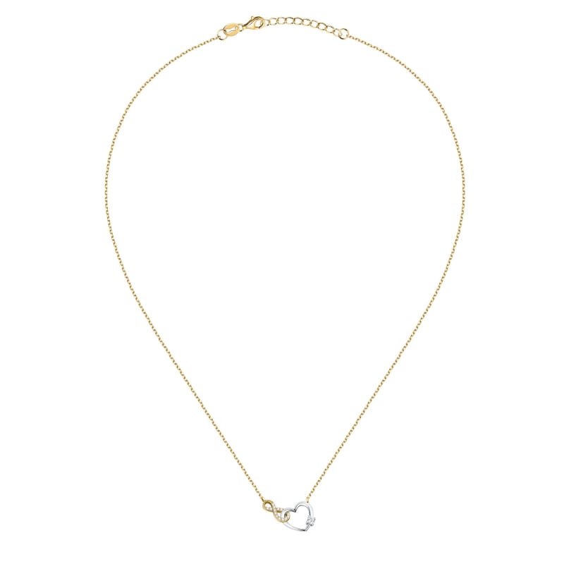 Půvabný bicolor náhrdelník Nekonečno a Srdce Silver LPS10AWV83 La Petite Story Půvabný bicolor náhrdelník Nekonečno a Srdce Silver LPS10AWV83 La Petite Story
