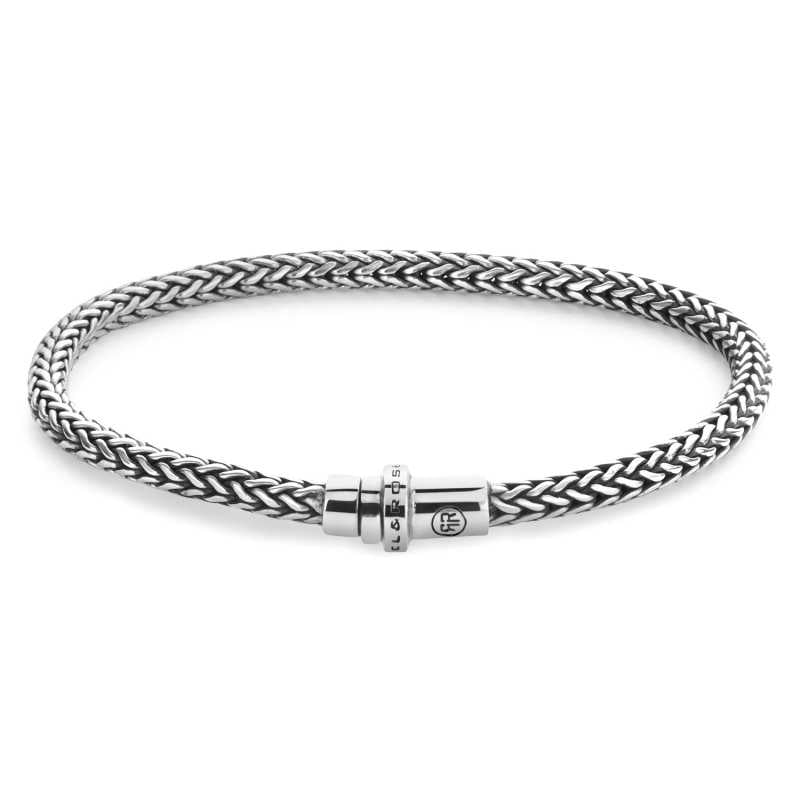 Proplétaný stříbrný náramek Artemis RR-BR031-S Rebel&Rose / Délka: 21 cm