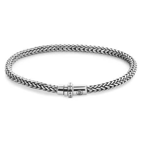 Proplétaný stříbrný náramek Artemis RR-BR031-S Rebel&Rose / Délka: 21 cm