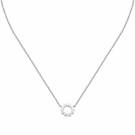 Půvabný stříbrný náhrdelník s kubickými zirkony Tesori SAIW262 Morellato