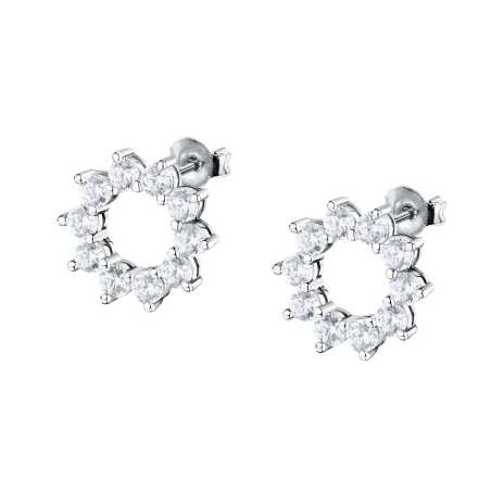 Stříbrné náušnice Sluníčka s kubickými zirkony Tesori SAIW263 Morellato