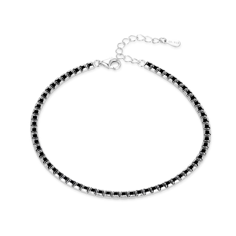 Stylový tenisový náramek ze stříbra AGB777/21-BK Agato Stylový tenisový náramek ze stříbra AGB777/21-BK Agato